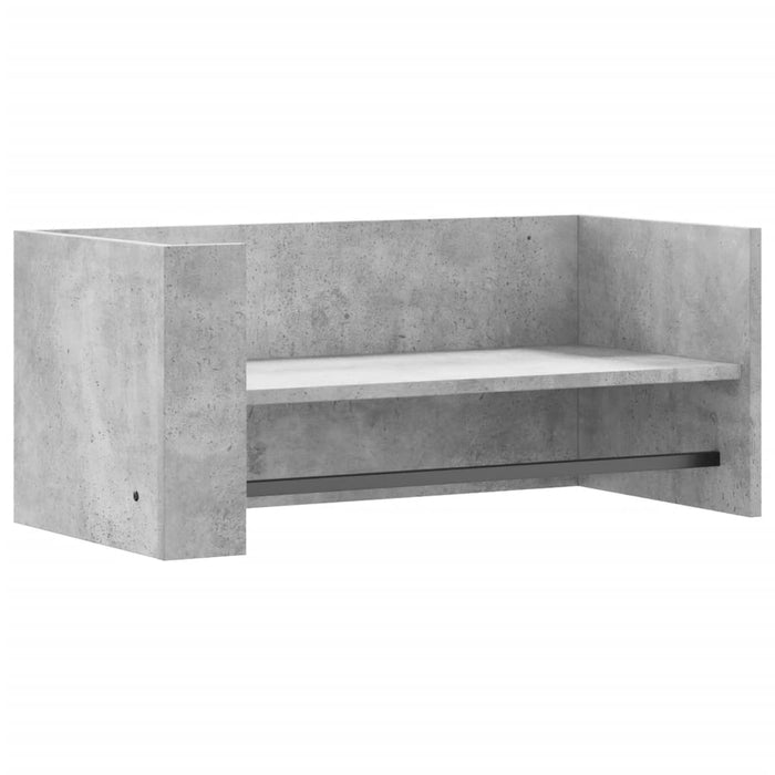 Raft de perete, gri beton, 70,5x35x30,5 cm, lemn prelucrat - WALTI WALTI