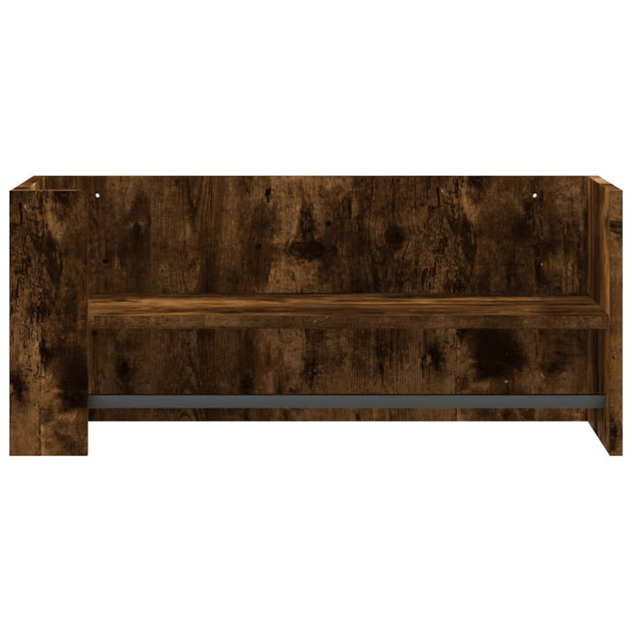 Raft de perete, stejar fumuriu, 70,5x35x30,5 cm, lemn prelucrat - WALTI WALTI
