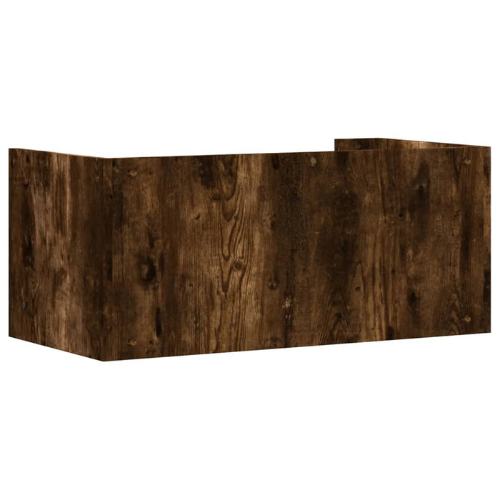 Raft de perete, stejar fumuriu, 70,5x35x30,5 cm, lemn prelucrat - WALTI WALTI