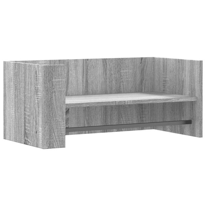 Raft de perete, gri sonoma, 70,5x35x30,5 cm, lemn prelucrat - WALTI WALTI