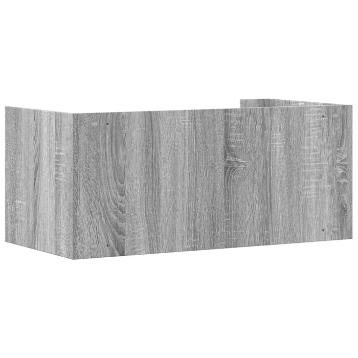 Raft de perete, gri sonoma, 70,5x35x30,5 cm, lemn prelucrat - WALTI WALTI