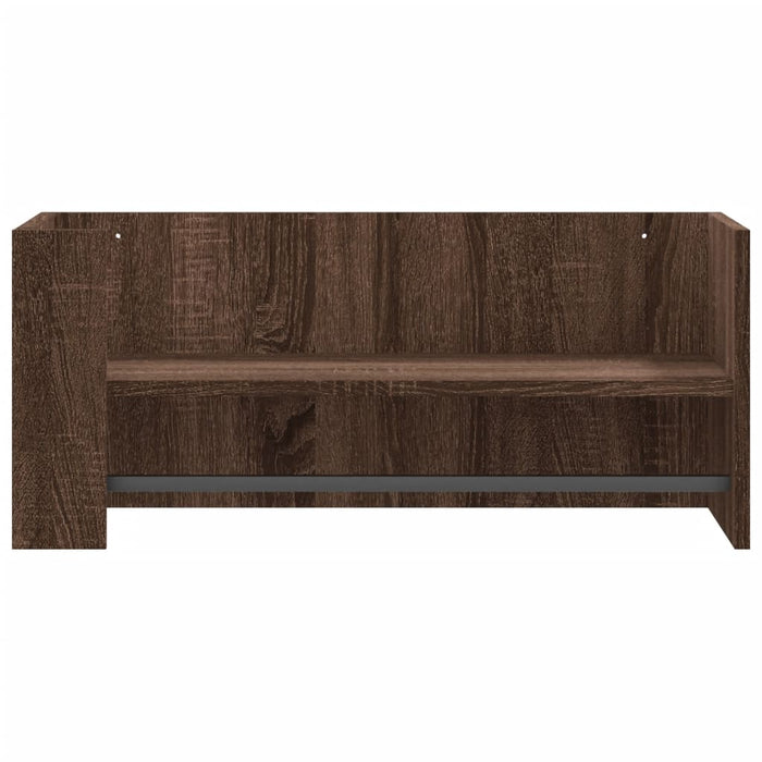 Raft de perete, stejar maro, 70,5x35x30,5 cm, lemn prelucrat - WALTI WALTI