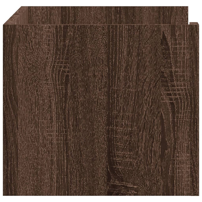 Raft de perete, stejar maro, 70,5x35x30,5 cm, lemn prelucrat - WALTI WALTI