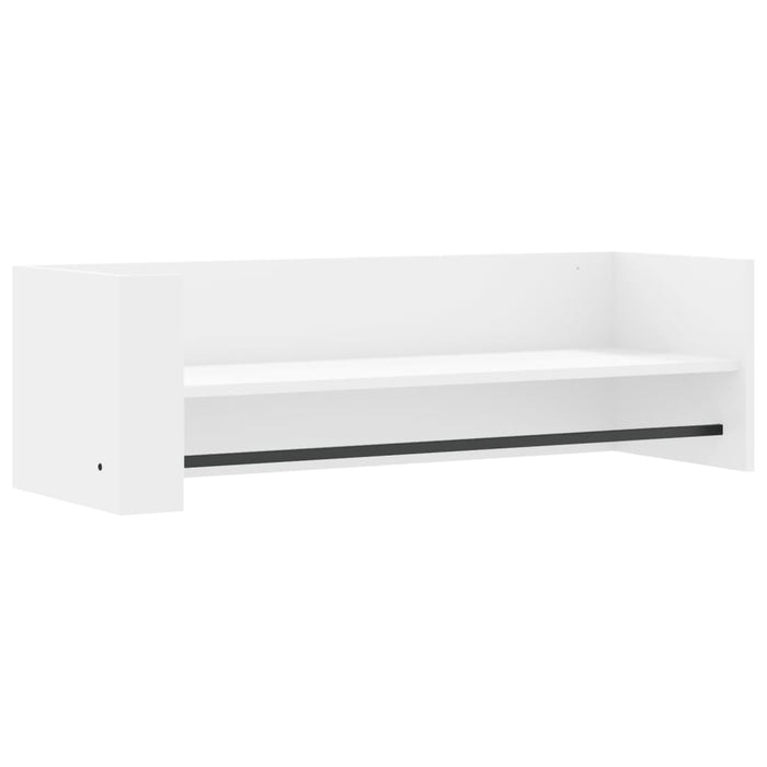 Raft de perete, alb, 100x35x30,5 cm, lemn prelucrat - WALTI WALTI