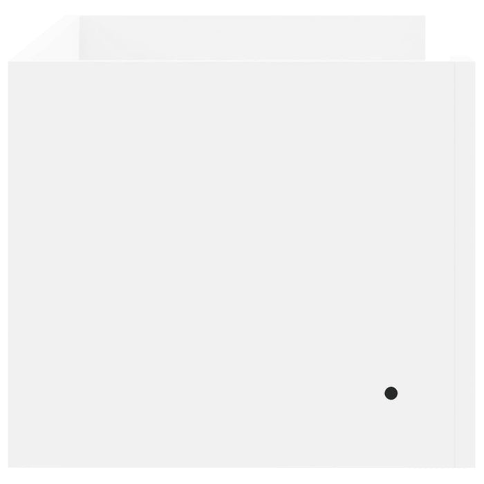 Raft de perete, alb, 100x35x30,5 cm, lemn prelucrat - WALTI WALTI