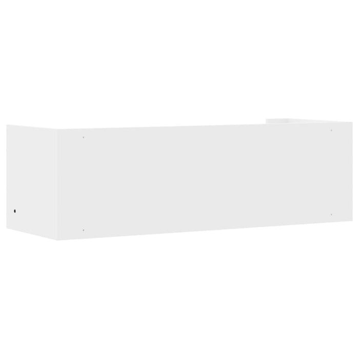 Raft de perete, alb, 100x35x30,5 cm, lemn prelucrat - WALTI WALTI