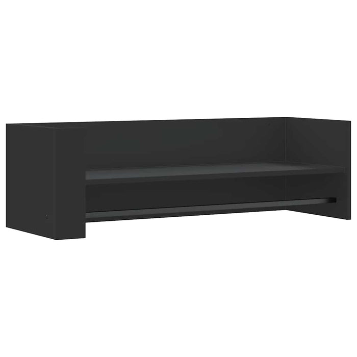 Raft de perete, negru, 100x35x30,5 cm, lemn prelucrat - WALTI WALTI