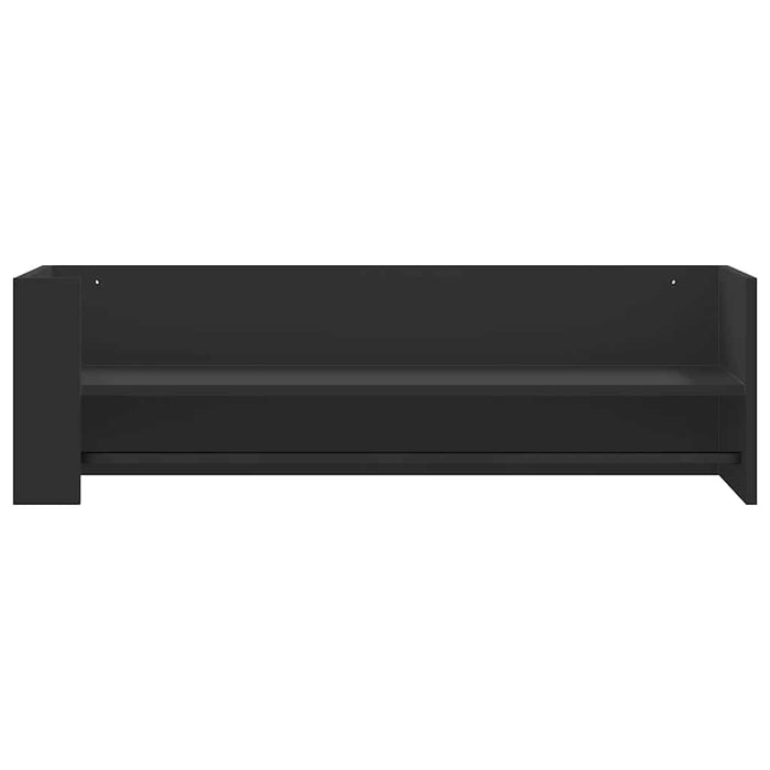 Raft de perete, negru, 100x35x30,5 cm, lemn prelucrat - WALTI WALTI