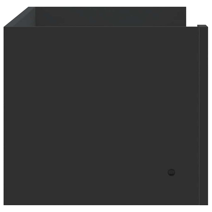 Raft de perete, negru, 100x35x30,5 cm, lemn prelucrat - WALTI WALTI