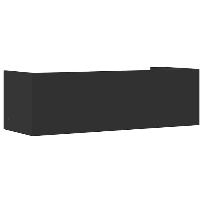 Raft de perete, negru, 100x35x30,5 cm, lemn prelucrat - WALTI WALTI