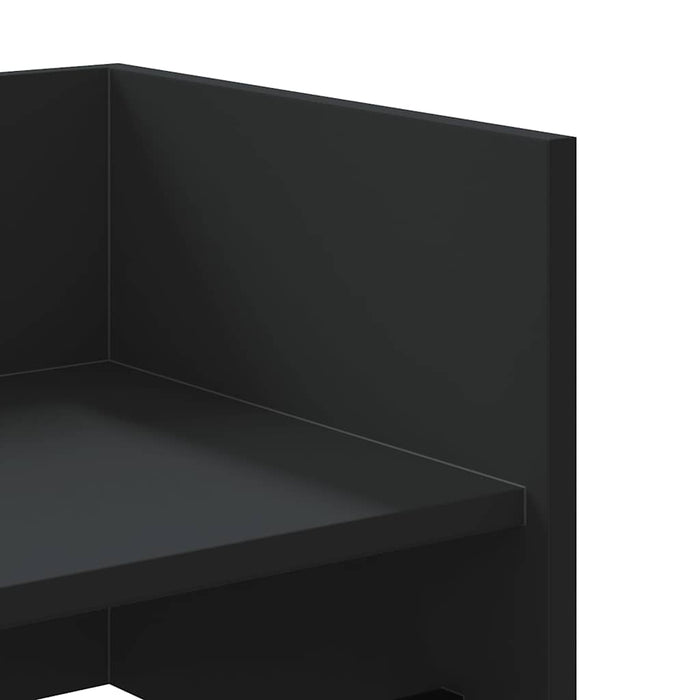Raft de perete, negru, 100x35x30,5 cm, lemn prelucrat - WALTI WALTI