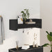 Raft de perete, negru, 100x35x30,5 cm, lemn prelucrat - WALTI WALTI