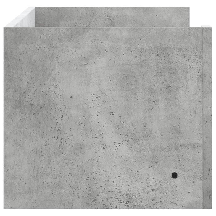 Raft de perete, gri beton, 100x35x30,5 cm, lemn prelucrat - WALTI WALTI