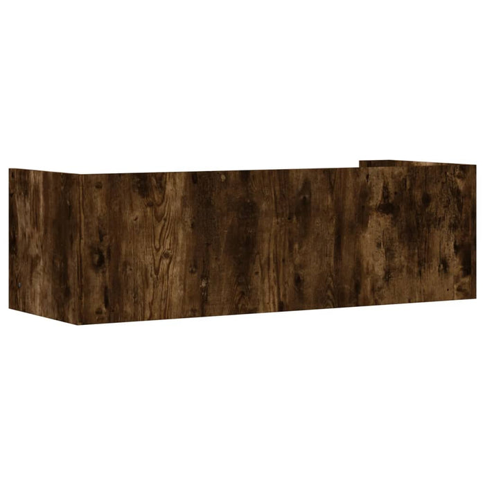 Raft de perete, stejar fumuriu, 100x35x30,5 cm, lemn prelucrat - WALTI WALTI