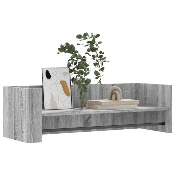 Raft de perete, gri sonoma, 100x35x30,5 cm, lemn prelucrat - WALTI WALTI