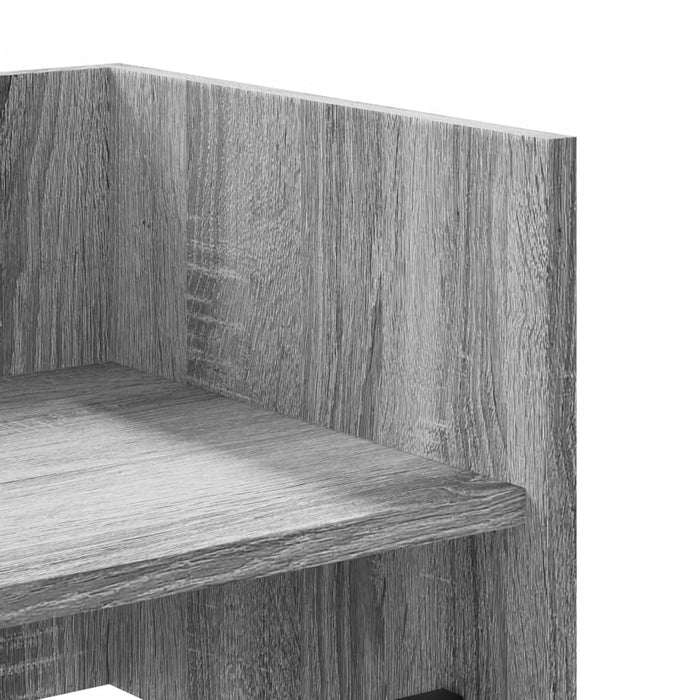 Raft de perete, gri sonoma, 100x35x30,5 cm, lemn prelucrat - WALTI WALTI