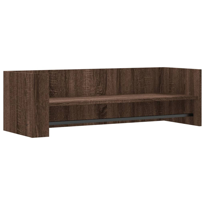 Raft de perete, stejar maro, 100x35x30,5 cm, lemn prelucrat - WALTI WALTI