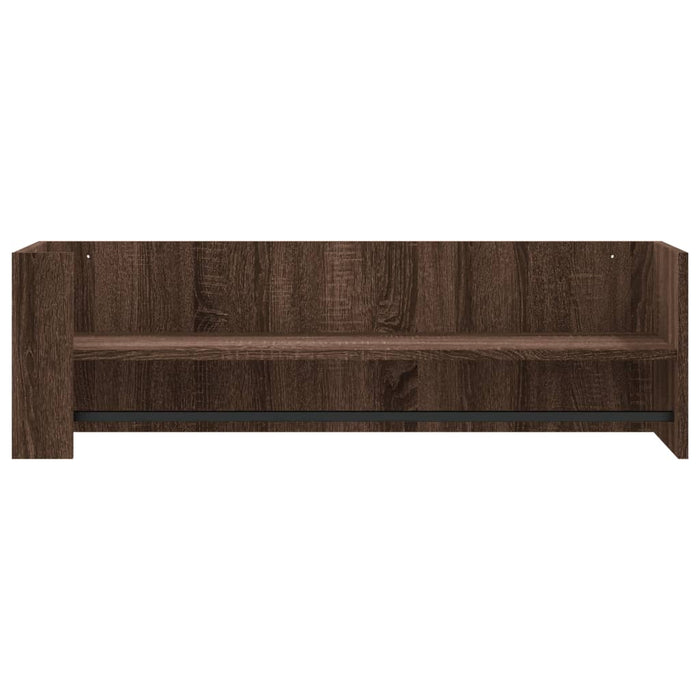 Raft de perete, stejar maro, 100x35x30,5 cm, lemn prelucrat - WALTI WALTI