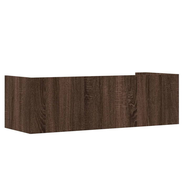Raft de perete, stejar maro, 100x35x30,5 cm, lemn prelucrat - WALTI WALTI