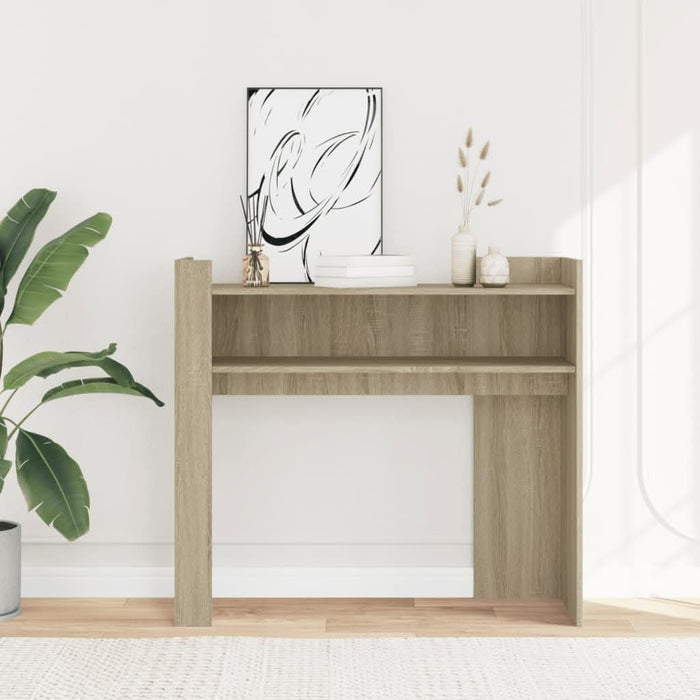 Măsuță consolă, stejar sonoma, 100x35x90 cm, lemn prelucrat - WALTI WALTI