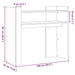Masă consolă, gri beton, 100x35x90 cm, lemn prelucrat - WALTI WALTI