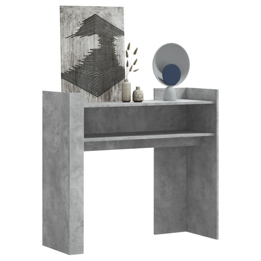 Masă consolă, gri beton, 100x35x90 cm, lemn prelucrat - WALTI WALTI