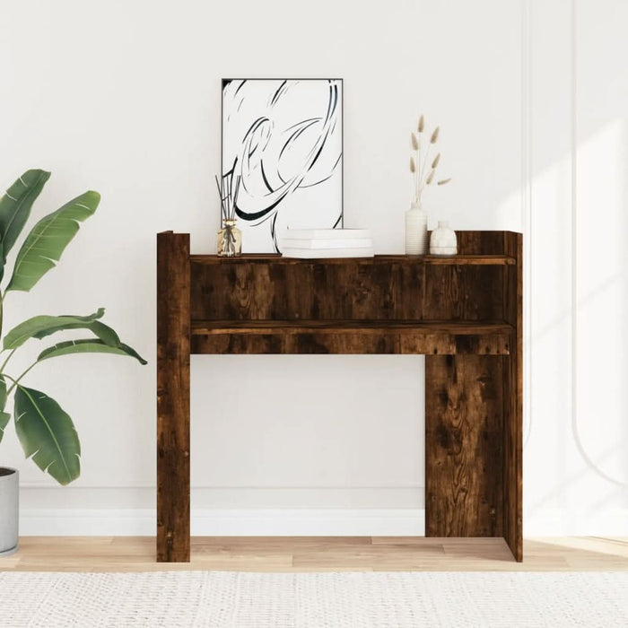 Măsuță consolă, stejar fumuriu, 100x35x90 cm, lemn prelucrat - WALTI WALTI