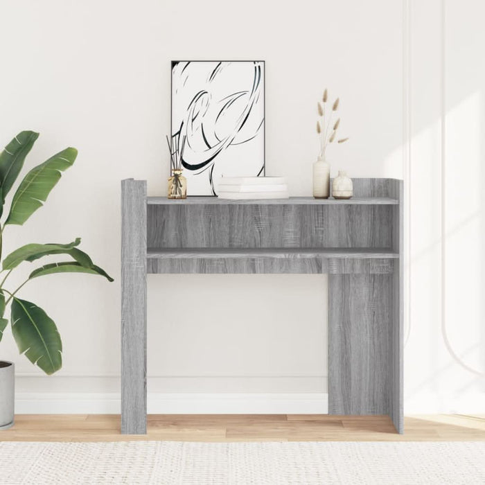 Măsuță consolă, gri sonoma, 100x35x90 cm, lemn prelucrat - WALTI WALTI