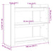 Masă consolă, gri beton, 100x35x90 cm, lemn prelucrat - WALTI WALTI