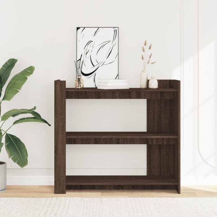 Măsuță consolă, stejar maro, 100x35x90 cm, lemn prelucrat - WALTI WALTI