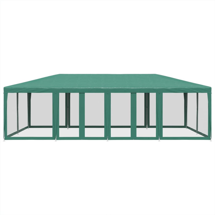 Cort de petrecere cu 12 pereți din plasă, verde, 8x4 m, HDPE - WALTI WALTI