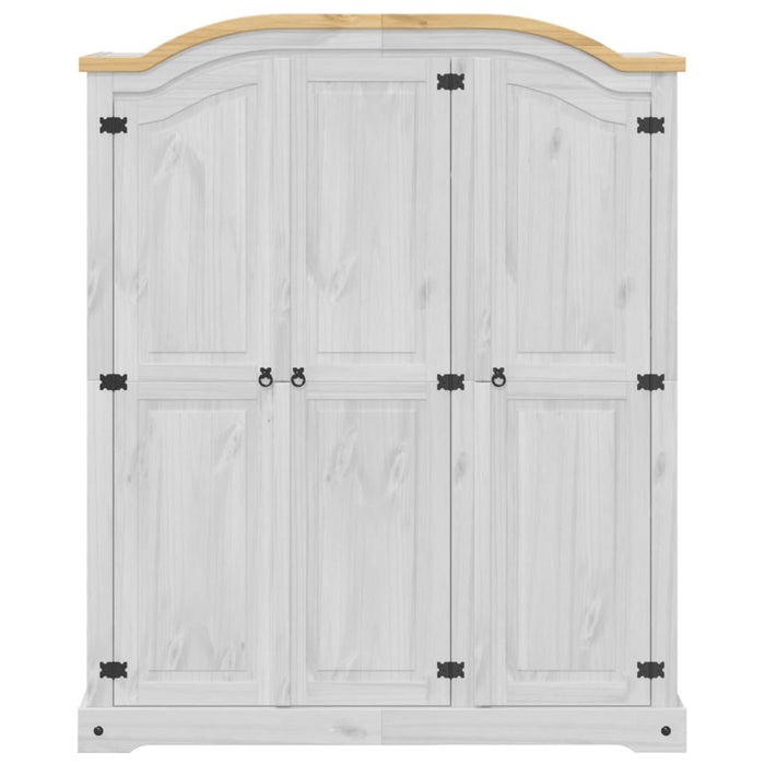 Șifonier „Corona”, alb, 151,5x52x186 cm, lemn masiv de pin - WALTI WALTI