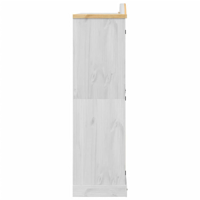 Șifonier „Corona”, alb, 151,5x52x186 cm, lemn masiv de pin - WALTI WALTI