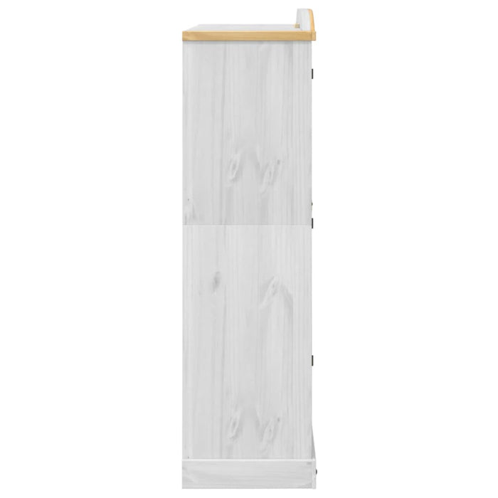 Șifonier „Corona”, alb, 151,5x52x186 cm, lemn masiv de pin - WALTI WALTI