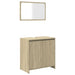 Set mobilier de baie, 2 piese, stejar sonoma, lemn prelucrat - WALTI WALTI