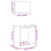 Set mobilier de baie, 2 piese, stejar sonoma, lemn prelucrat - WALTI WALTI