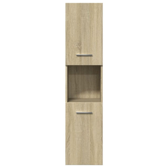 Dulap de baie, stejar sonoma, 30x30x130 cm, lemn prelucrat - WALTI WALTI