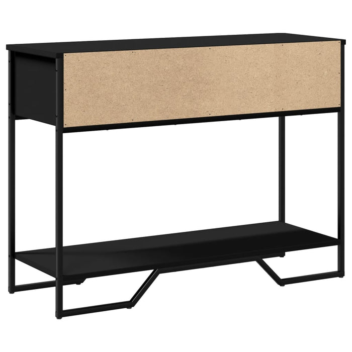 Măsuță consolă, negru, 100x35x74,5 cm, lemn prelucrat - WALTI WALTI