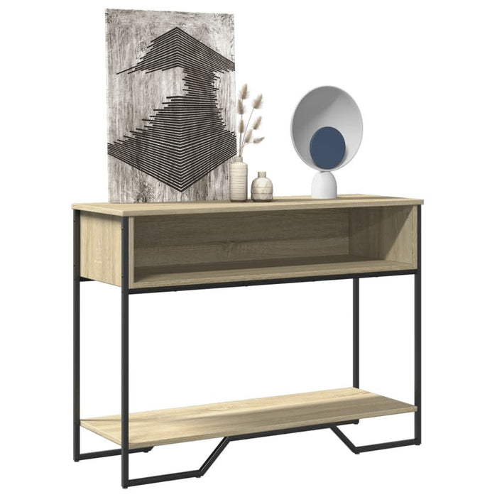 Măsuță consolă, stejar sonoma, 100x35x74,5 cm, lemn prelucrat - WALTI WALTI