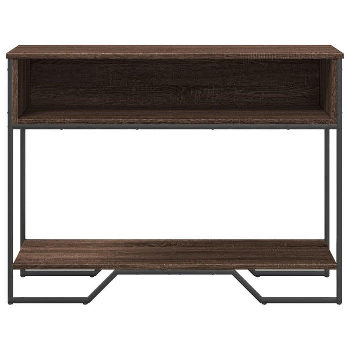 Măsuță consolă, stejar maro, 100x35x74,5 cm, lemn prelucrat - WALTI WALTI