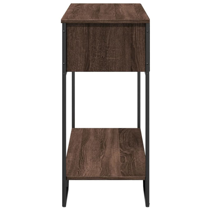 Măsuță consolă, stejar maro, 100x35x74,5 cm, lemn prelucrat - WALTI WALTI
