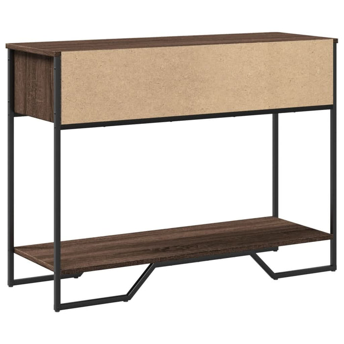 Măsuță consolă, stejar maro, 100x35x74,5 cm, lemn prelucrat - WALTI WALTI