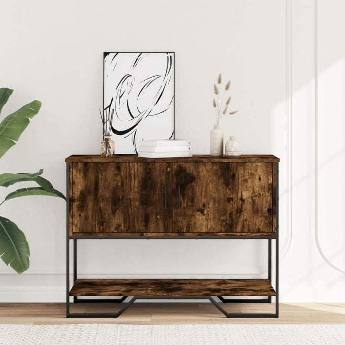 Măsuță consolă, stejar fumuriu, 100x35x74,5 cm, lemn prelucrat - WALTI WALTI