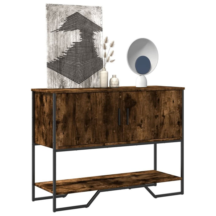Măsuță consolă, stejar fumuriu, 100x35x74,5 cm, lemn prelucrat - WALTI WALTI
