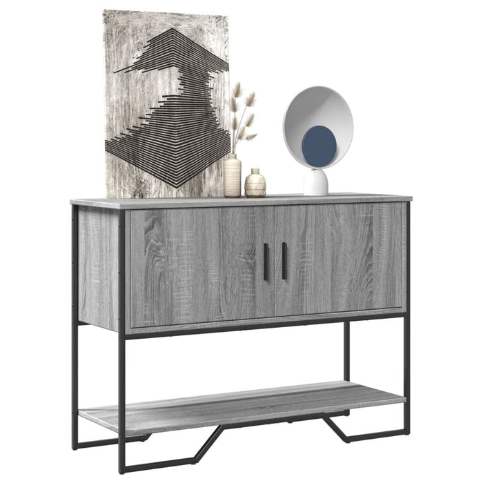 Măsuță consolă, gri sonoma, 100x35x74,5 cm, lemn prelucrat - WALTI WALTI