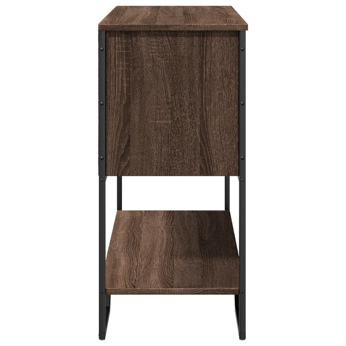 Măsuță consolă, stejar maro, 100x35x74,5 cm, lemn prelucrat WALTI