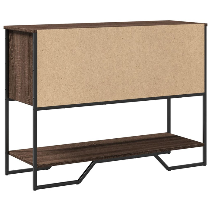 Măsuță consolă, stejar maro, 100x35x74,5 cm, lemn prelucrat WALTI