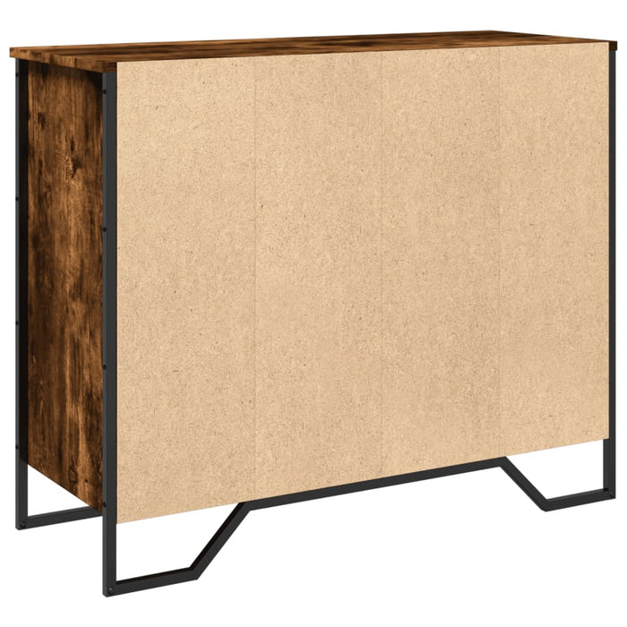 Dulap, stejar fumuriu, 91x35,5x74,5 cm, lemn prelucrat - WALTI WALTI