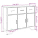 Dulap, negru, 97x32,5x74,5 cm, lemn prelucrat - WALTI WALTI
