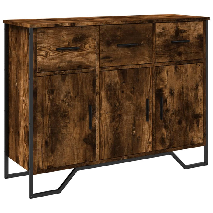 Dulap, stejar fumuriu, 97x32,5x74,5 cm, lemn prelucrat - WALTI WALTI